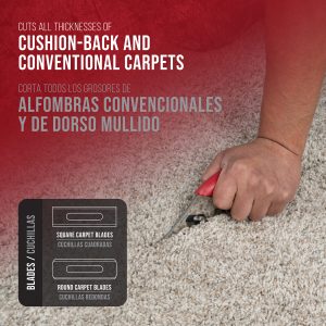 CUSHION BACK CARPET CUTTER