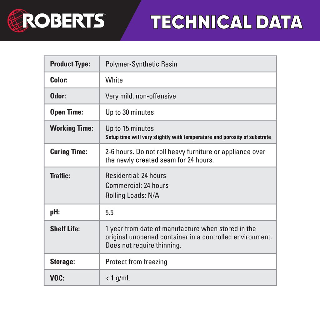 7500 VINYL SEAM SEALER FOR SHEET FLOORING - ROBERTS®